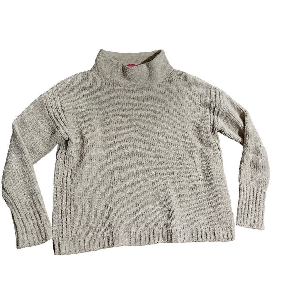 Catherine Malandrino blush pinkish tan cozy mock neck sweater sz M